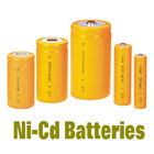 Cellules de batterie du téléphone sans fil AA1000mAh NICD, batteries 1.2V rechargeables