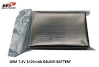 OEM de la batterie 7.4V 3400mAh de polymère de lithium de vue d'imageur thermique avec le PC noir Shell avec l'UL de CB de kc