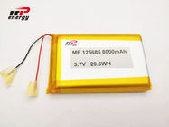 Paquet rechargeable 3,7 V 8000mAh 125685 de batterie de polymère d'ion de lithium de traqueur de GPS