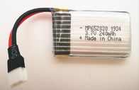 Jouez durée de vie légère de la batterie 652030 240mAh 3.7V de polymère de lithium de bourdon la longue avec l'UL de CB de kc