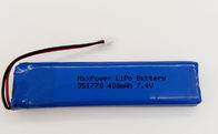 351770 batterie de polymère de lithium de MSDS UN38.3 400mAh 7.4V