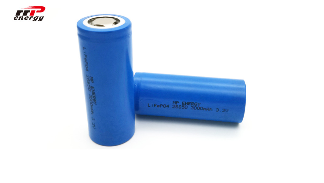 26650 3000mAh la batterie 3.2V 25000 du lithium LiFePo4 fait un cycle le taux élevé de décharge