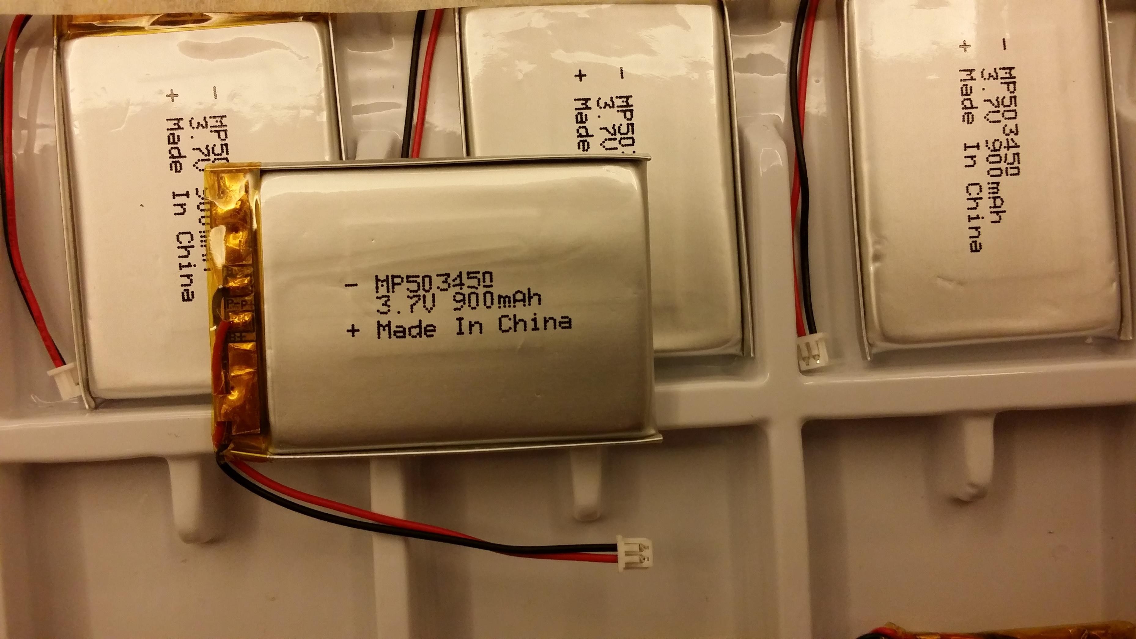 Batterie IEC62133 de polymère de lithium de Li PO 503450 900mAh 3.7V pour le contrôleur à distance