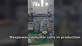 CELLULE DE BATTERIE POLYMÈRE MAXPOWER EN PRODUCTION