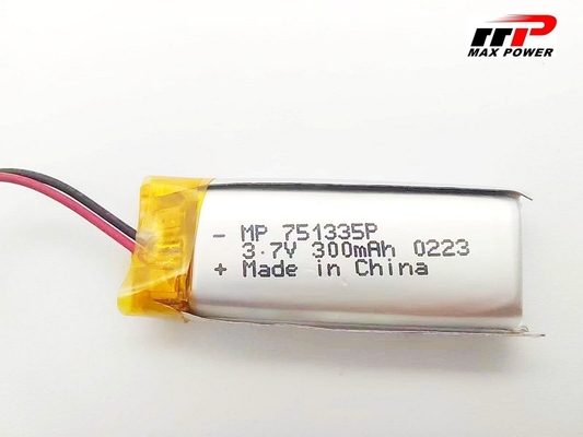 batterie de polymère de Li de 300mAh 3.7V pour l'électronique portable de Bluetooth