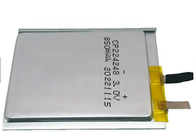 Cellule ultra mince de poche de lithium de la batterie 3v 850mah de CP224248 Li Mno 2