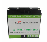 cycle profond 12v 24h lifepo4 batterie 12,8V batteries au lithium 24Ah remplacement acide de plomb au lithium