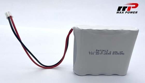 Pack de batterie lithium-ion 14500 3,7 V 2400 mAh pour GPS, large plage de températures -40°C à 80°C