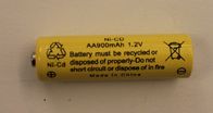 UL cylindrique des batteries rechargeables AA900mAh de 1.2V NICD