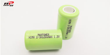 CB cylindrique de haut débit des batteries rechargeables 1.2V 2/3A1200mAh de Nimh aa de surface plane