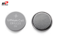 Type primaire 50mAh de pièce de monnaie de cellules de bouton de bioxyde de manganèse de batterie au lithium CR1225