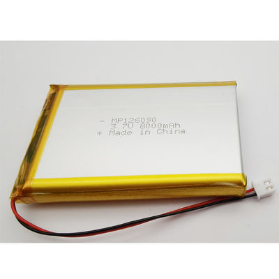 Batterie lithium-polymère rechargeable 3,7 V 8000 mAh certifiée UN38.3 pour tablettes et suivi GPS