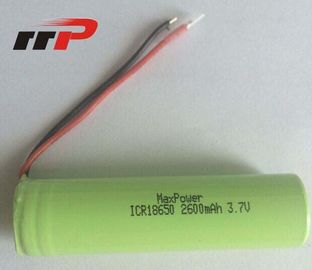 18650 UL ICEL ROSH des batteries rechargeables 3.7V d'ion du lithium 2600mAh