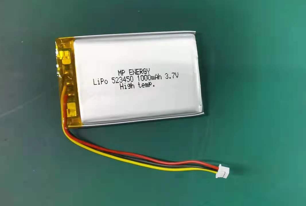 Batterie rechargeable GPS de polymère du lithium IEC62133 523450 3.7V 1000mAh