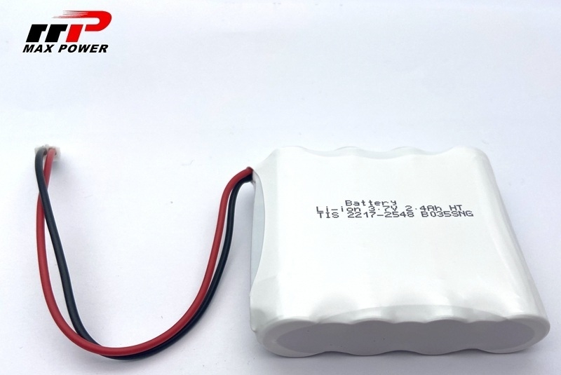 Pack de batterie lithium-ion 14500 3,7 V 2400 mAh pour GPS, large plage de températures -40°C à 80°C