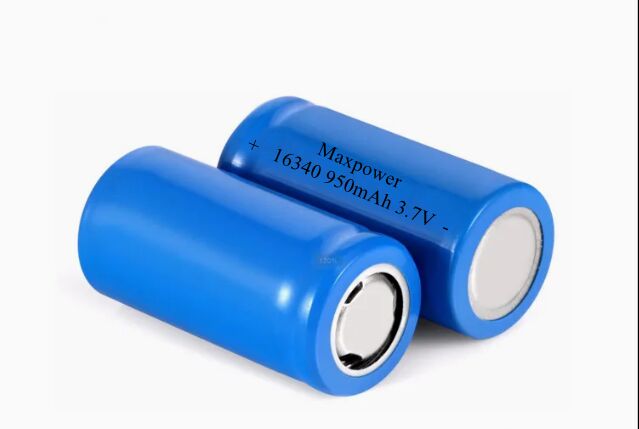 16340 3.7V 800mAh 950mAh 1000mAh batteries lithium-ion CR123A pour lampes de poche, ventilateurs, batteries cylindriques li-ion
