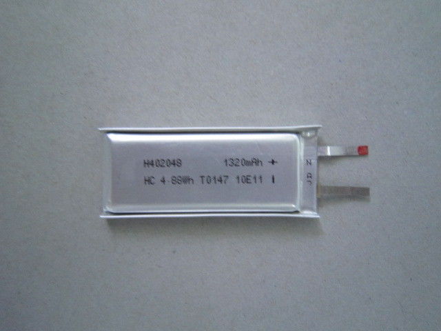 Batterie de polymère d'ion de lithium de la haute température 402048 1320mAh 3.7Volt