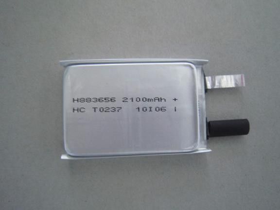 Batterie rechargeable élevée de l'ion aa de lithium du détecteur de fumée 883656 3.7V 2100mAh de puissance