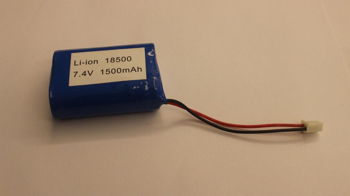 LED allumant le CE d'UL de 18500 de 1500mAh 7.4V de lithium batteries rechargeables d'ion