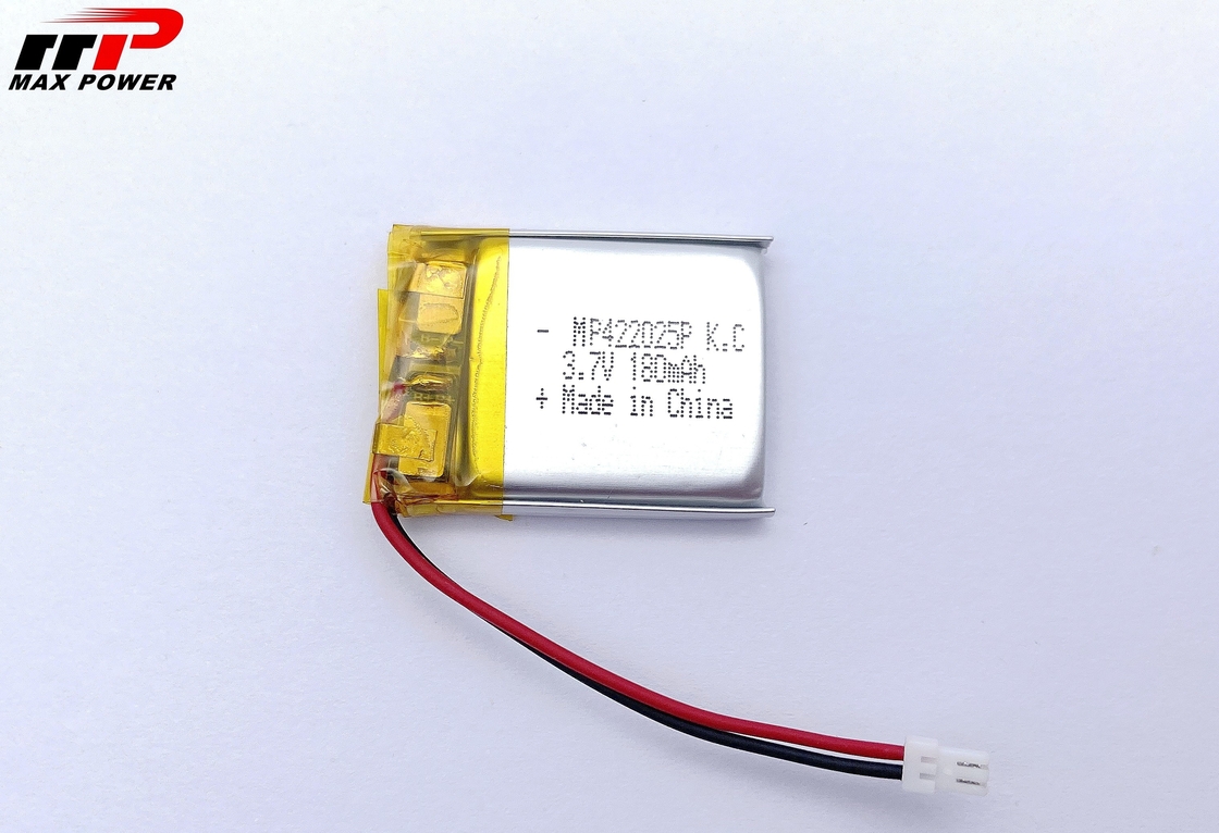 Marché de la Corée de batterie de polymère de lithium du dispositif médical 422025 180mAh 3.7V
