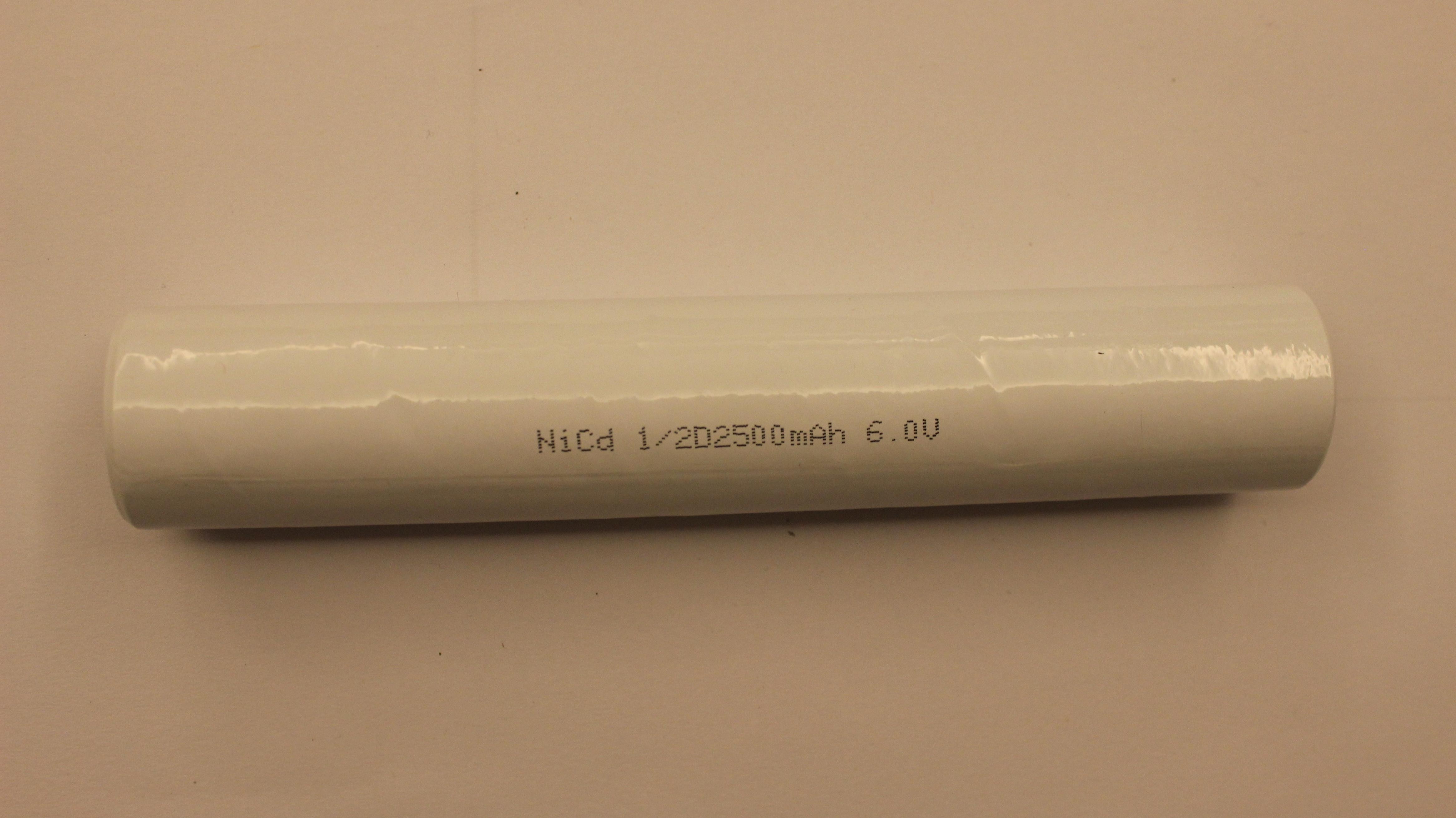 UL de chapeau de batterie de lae-torche rechargeable de NiCd 6.0V 1/2D2500mAh haute