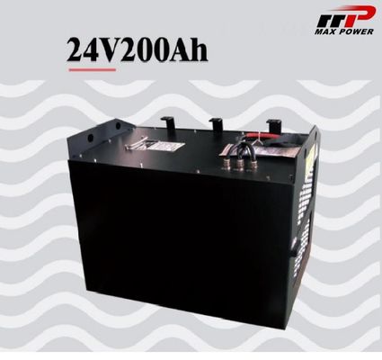 batterie profonde rechargeable de cycle de chariot élévateur de batterie du lithium LiFePO4 de 24V 200AH