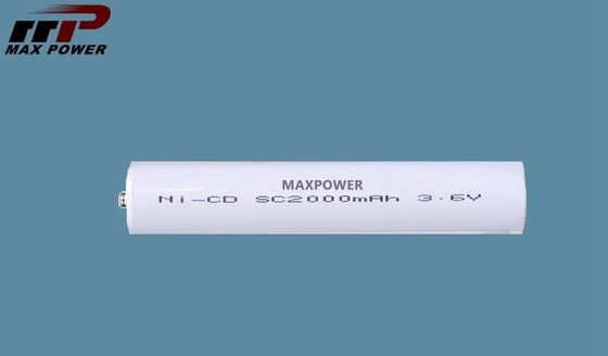 batterie de lae-torche 3.6V rechargeable, batterie de SC2000mAh NiCd