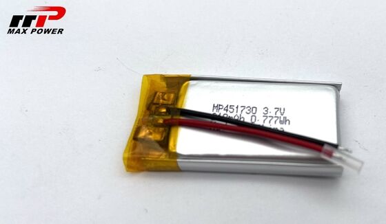 451730HP 210mAh 3,7V LiPolymer batterie pour le magnétoscope
