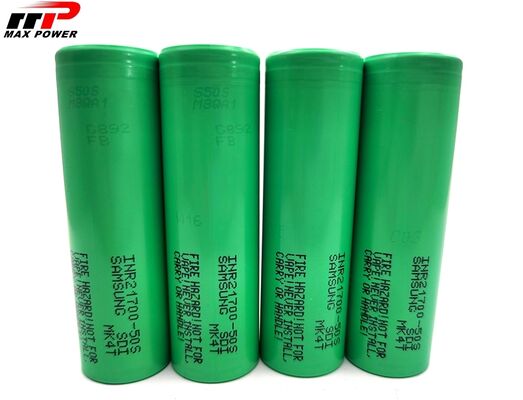 Batteries rechargeables lithium-ion 21700 5000mAh 50S cellule de puissance à décharge 3C
