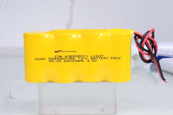Hautes batteries rechargeables de la charge 4000mAh 4.8V NICD pour l'éclairage de secours