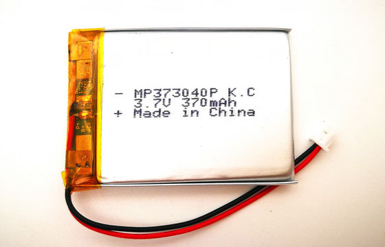 Paquet rechargeable 3,7 V 353040 370mah de batterie de polymère d'ion de lithium de dispositif électrique avec l'UL de CB de kc