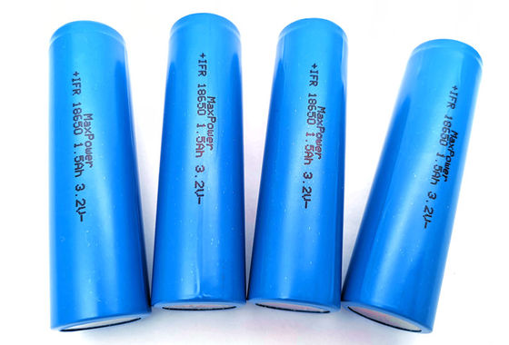 batterie LiFePO4 IFR18650 rechargeable de 1KHz 3.2V 1500mAh pour l'éclairage de secours avec l'UL de CB de kc