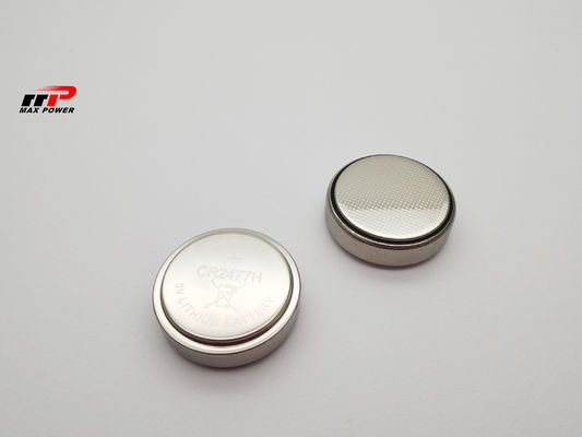 Capacité élevée de batterie des cellules 3V CR2477 1000mAh Li-Mno2 de bouton